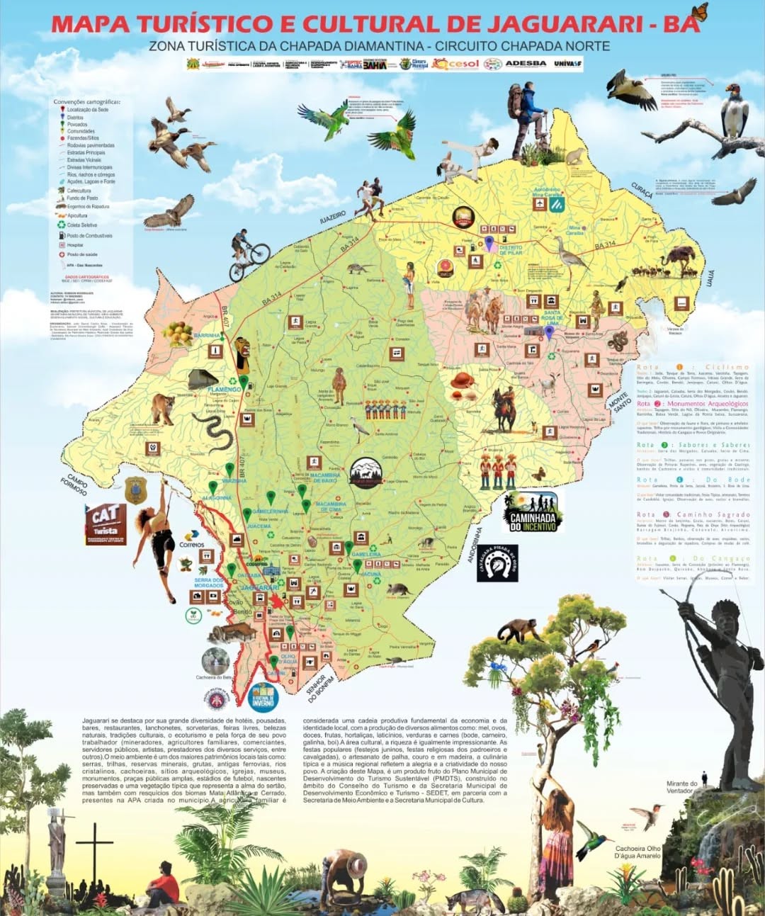 Prefeitura de Jaguarari lança primeiro Mapa Turístico e Cultural do município